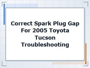 Correct Spark Plug Gap for Toyota Tucson Troubleshooting